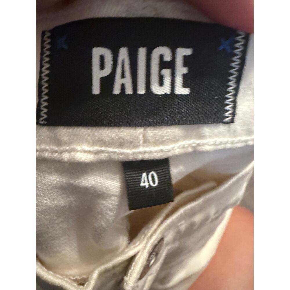 Paige Iced Pearl Denim Pants Womans Size 40 - Picture 4 of 7